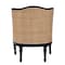 Bali & Pari Elizette Traditional French Beige Fabric and Black Finished Wood Accent Chair 238-13384-ZORO - alternate 3